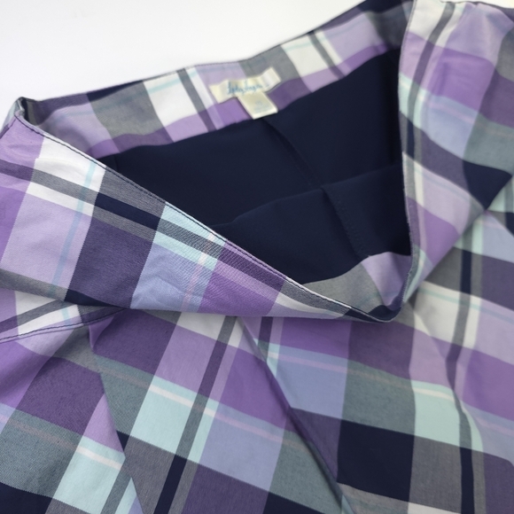 Lady Hagen Golf Tennis Purple Plaid Skort Sz 10 - Picture 5 of 8